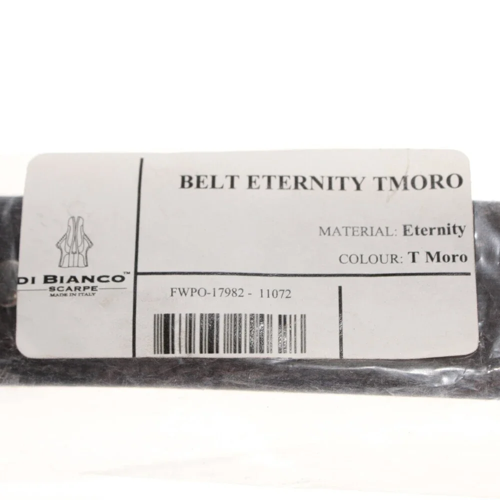 Di Bianco NWT Cut to Size Dress Belt In Solid Brown Leather One Size
